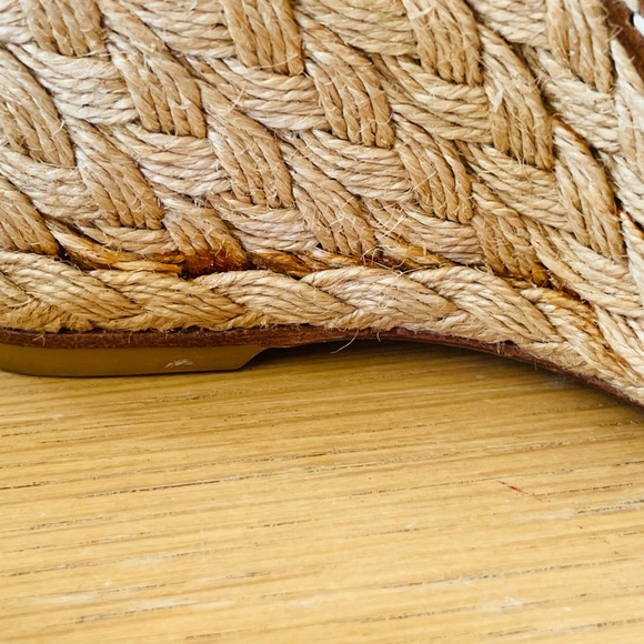 STUART WEITZMAN JUTE WEDGE SANDALS SIZE 9M - Picture 9 of 16